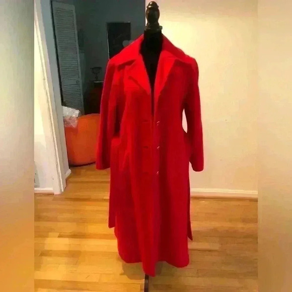 Vintage Pierre Cardin Red Coat, 12